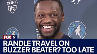 Julius Randle on NBAs L2M report that he traveled on buzzer beater TOO LATE [upl. by Eicul504]