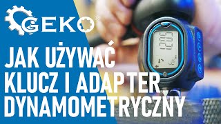 16 Jak używać klucz i adapter dynamometryczny GEKO TVARDY tools warsztat workshop praca diy [upl. by Ettenor196]