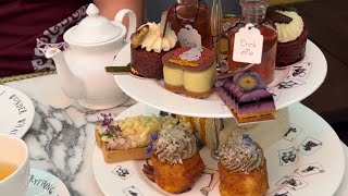 🏴󠁧󠁢󠁥󠁮󠁧󠁿 The best afternoon tea at Mad Hatters at Sanderson London food viral trending love [upl. by Alletneuq]