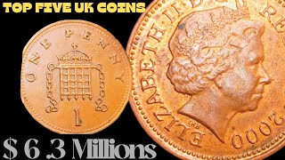 quotRare 5 UK One Penny Coins Worth Millions Most Valuable Penniesquot [upl. by Nnateragram]