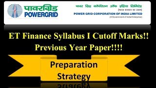 PowerGrid Syllabus ET Finance I PGCIL Previous Year Paper I Cutoff Marks PGCIL Preparation I PKCNOW [upl. by Abbottson]