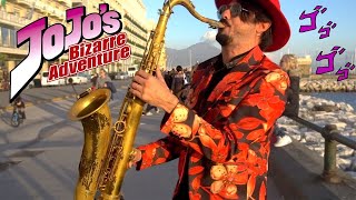 Play GIORNOS THEME on SAX in public a NAPLES [upl. by Atled]