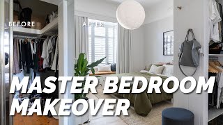 Luxurious Master Bedroom Transformation w Walk in Robe DIY Renovation Bedroom Makeover Design Ideas [upl. by Sone]