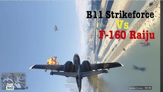 B11 Strikeforce vs Jet griefers B11 vs F160 Raiju Dogfight  GTA Online [upl. by Nysila]