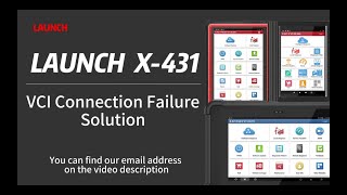 How to Solve Launch X431 VCI Connection Failure or Firmware Update Failure launchx431fr [upl. by Mcgraw]