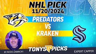 Nashville Predators vs Seattle Kraken 112024 NHL Pick Explained [upl. by Nehte]