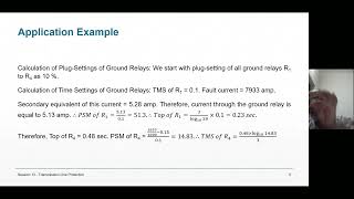 Transmission Line Protection 13 l Transmission Line Protection by Overcurrent and Earthfault Relays [upl. by Marquez]