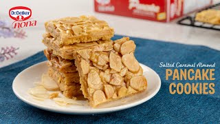 Salted Caramel Almond Pancake Cookies [upl. by Fesoy]