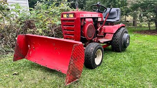 Wheel Horse C120 deck off plow on Getting ready for winter [upl. by Linet566]