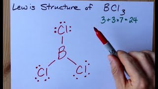 How to Draw the Lewis Structure of BCl3 boron trichloride [upl. by Herriott]