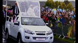 VISITA DI PAPA FRANCESCO IN IRLANDA  IMMAGINI [upl. by Alsworth]