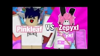 Zepyxl VS PinkLeaf  Tower of Hell ROBLOX [upl. by Aileon]