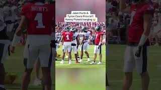 Jalen Hurts didnt high five Kenny Pickett LOL shorts [upl. by Avenej]