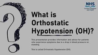 NHSGGC  Orthostatic Hypotension OH [upl. by Eiblehs]