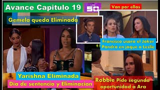 Yarishna Eliminada Francisco pondra en Jaque a Leslie Robbie cerca de Ara Avance Capitulo 19 Los 50 [upl. by Tynan]