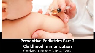 Preventive and Promotive Pediatrics 2  Dr Beley [upl. by Maiocco948]