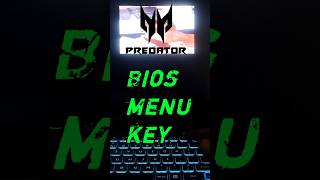 How to open bios in Acer predator youtubeshorts [upl. by Itsrik]