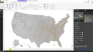 Power BI Custom Visuals  Drilldown Cartogram [upl. by Ahsinat]