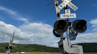 Steffen Rd railroad crossing tour Fults Illinois [upl. by Edmonda707]