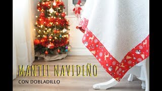 Mantel de Navidad con faldón o dobladillo [upl. by Maitund]