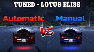 Tuned Lotus Elise  Automatic vs Manual  Need for Speed Carbon [upl. by Aubreir]