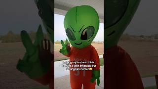 I Scared My Husband With This Inflatable Alien Costume [upl. by Tarrsus913]