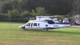 NJSP Northstar Medevac Helicopter Take Off  Frankford NJ 090311 [upl. by Ocram829]