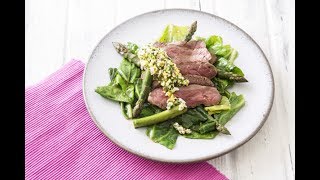 Flashfried rump steak with sauce gribiche and spring greens by Chantelle Nicholson [upl. by Walkling199]