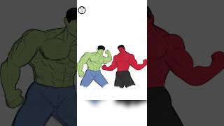 Drawing  Hulk vs Red Hulk  Part 2  Avengers Drawing [upl. by Hammerskjold]