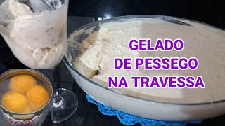 Gelado De Pessego Na TravessaOu Sorvete Uma deliciosa SobremesaRefrescante pro Final de Ano [upl. by Raimund]