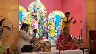 Shishire shishire sharodo Aakashe  Inauguration at Durga Puja  Sharanya [upl. by Colver3]