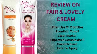 Fair amp Lovely cream  Review on fair and lovely cream [upl. by Sands]