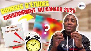 Urgent ‼️ Bourses détude du gouvernement canadien 2025  Postules maintenant 😎 [upl. by Tressa39]