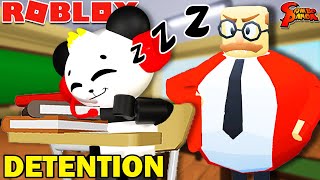 Roblox Escape the Evil Principal OBBY  FUNNY Lets Play with Combo Panda [upl. by Hollyanne]