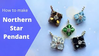 How to make a Star pendant  Beading Tutorial [upl. by Rehtnug]