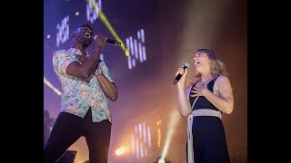 Corneille chante quotEnsemblequot amp quotParce quon vient de loinquot à la fête nationale du Québec 2018 [upl. by Aaren28]