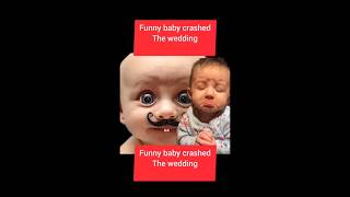 Funny baby crashed the wedding funny wedding africa music marriage love fyp subscribe [upl. by Hsilgne]