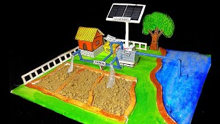 Solar Model For School Project  Irrigation System Project For School [upl. by Noelle]