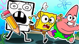 Roblox Escape DOODLEBOB with SpongeBob amp Patrick [upl. by Granese]