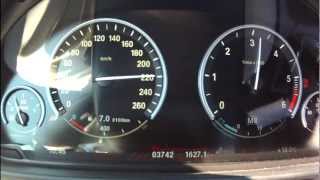 BMW M550d F10  acceleration 0250 kmh [upl. by Solakcin586]