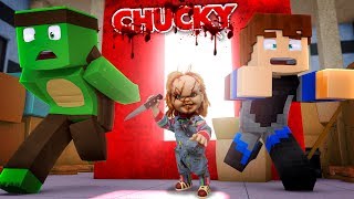 HOW TO MAKE A PORTAL TO THE CHUCKY EXE WORLD  Minecraft Adventure w Tiny Turtle [upl. by Nayarb]