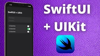 Adding SwiftUI to UIKit App with UIHostingController SwiftUI 2021 iOS Xcode 12 [upl. by Crellen]