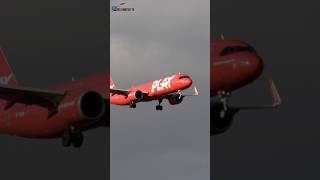 PLAY Airbus A321NEO Landing at Amsterdam Schiphol airport ytshort aviation [upl. by Noir]