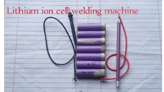 Seven 7X Lithium ion cell spot welding machinedc spot welding machine [upl. by Wolfy]