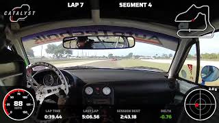 2023 SCCA Sebring Turkey Trot Spec Miata Feature Race [upl. by Jestude]