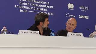 Pierfrancesco Favino presenta Adagio al Festival di Venezia 2023 [upl. by Raynah]