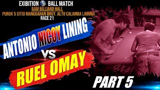 Antonio Nicoy Lining vs Ruel Omay 55k Prt 5 Race 21 [upl. by Mayne]