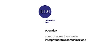 Open Day Triennali  Interpretariato e comunicazione [upl. by Gula196]