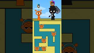 Help Catnap level up rank 9999 to defeat Black in Incredibox Sprunki Game [upl. by Atnohs]