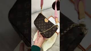 Louis Vuitton multi pochette accessories LV louisvuitton bag Dupe review [upl. by Ranjiv]